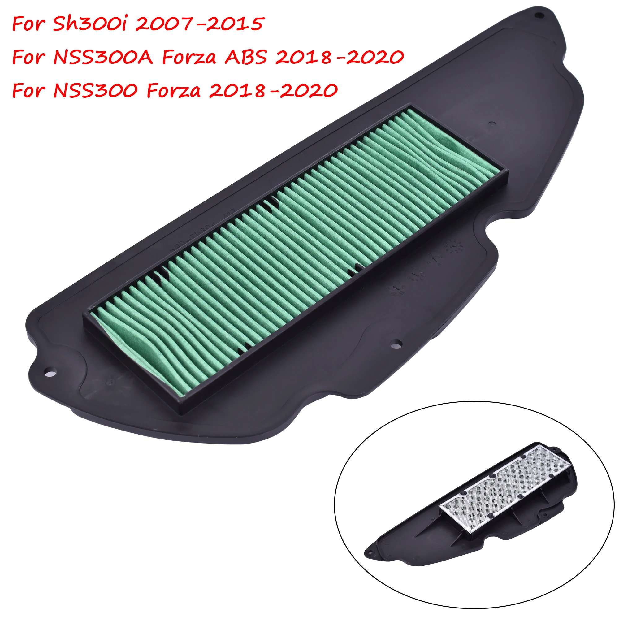 

For Honda NSS300 Forza 300 Forza300 2018-2020 SH300i SH300 i 2007-2015 Motorcycle Engine Air Intake Filter Cleaner Air Filter