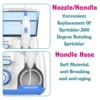 Waterpulse Electric Water Flosser Oral Irrigator, 800ML Large Capacity Dental Water Hygiene Flossing Teeth Cleaner with 5x Tips 5