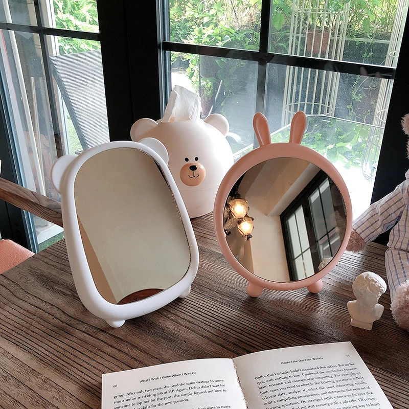 MakeupMirrorCuteMiniAccessoriesNightstandSmallHomeDecoration