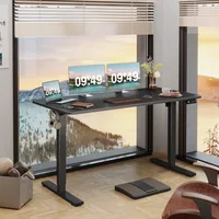 Electric Height Adjustable Standing Desk Large 55 x 24 Inches Sit Stand Up Desk Home Office Computer Desk Memory Preset 1