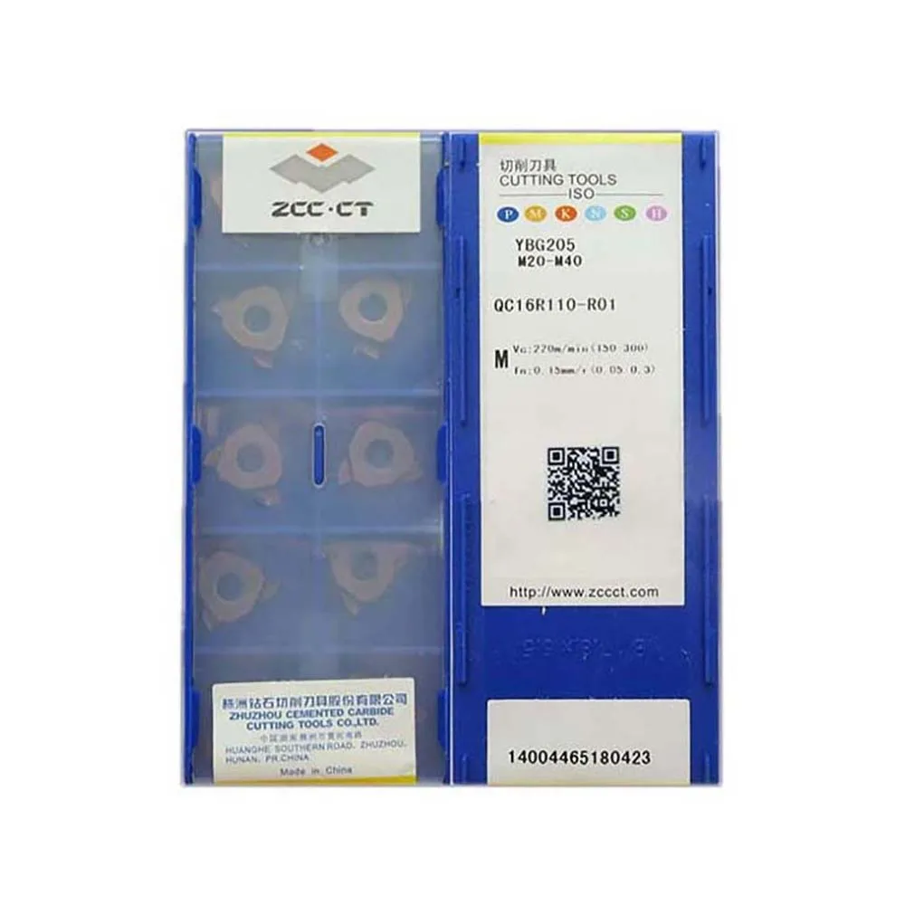 

ZCC CT 100% Original QC16R QC16L 110 125 145 150 175 185 200 250 300 R01 R02 YBG205 Square Head Shallow Groove Blade