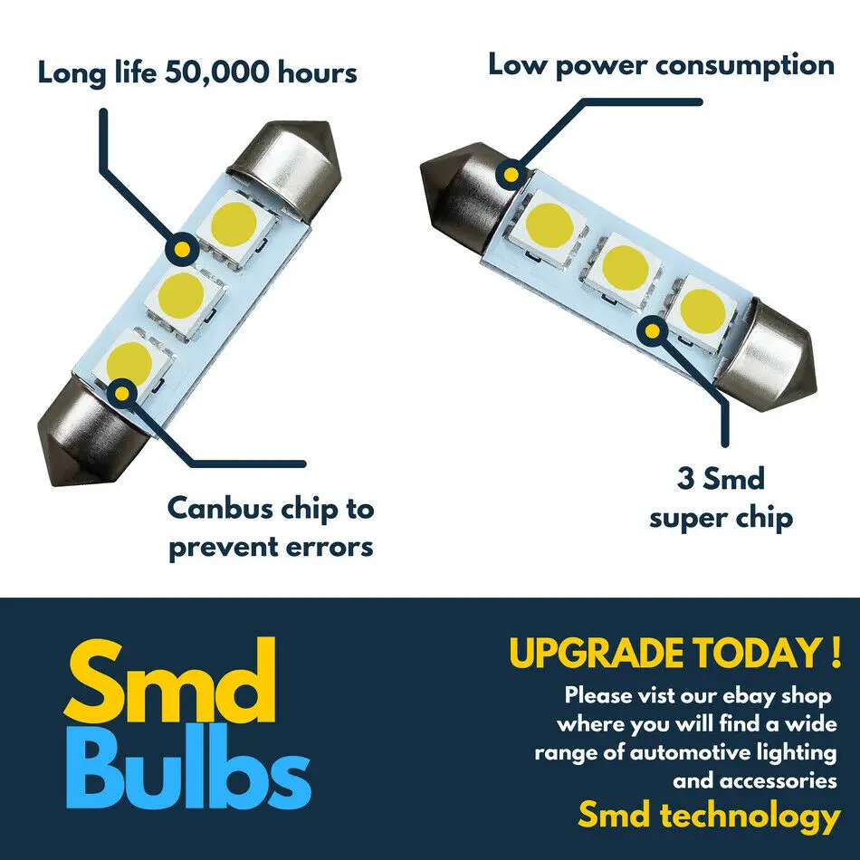 2x239 272 Led �ڵ��� C5W ��� ��ȣ�� ���� Smd ����, 31 36 39 41mm 12v