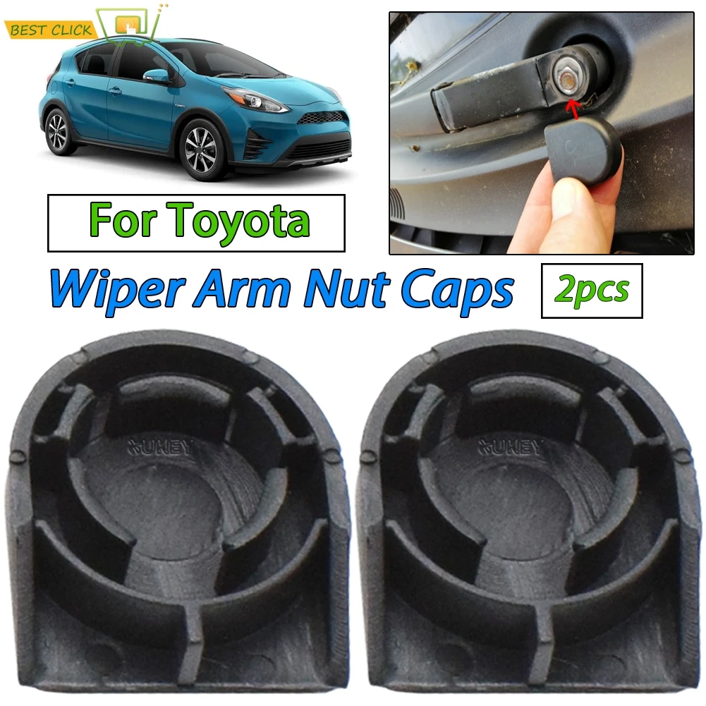 2X OE #85292-AA010 Auto Windschutz Wischer Arm Mutter Bolt Cap Abdeckung Für Toyota Camry RAV4 Celica T230 Scion Prius XW20 XW30 Sienna