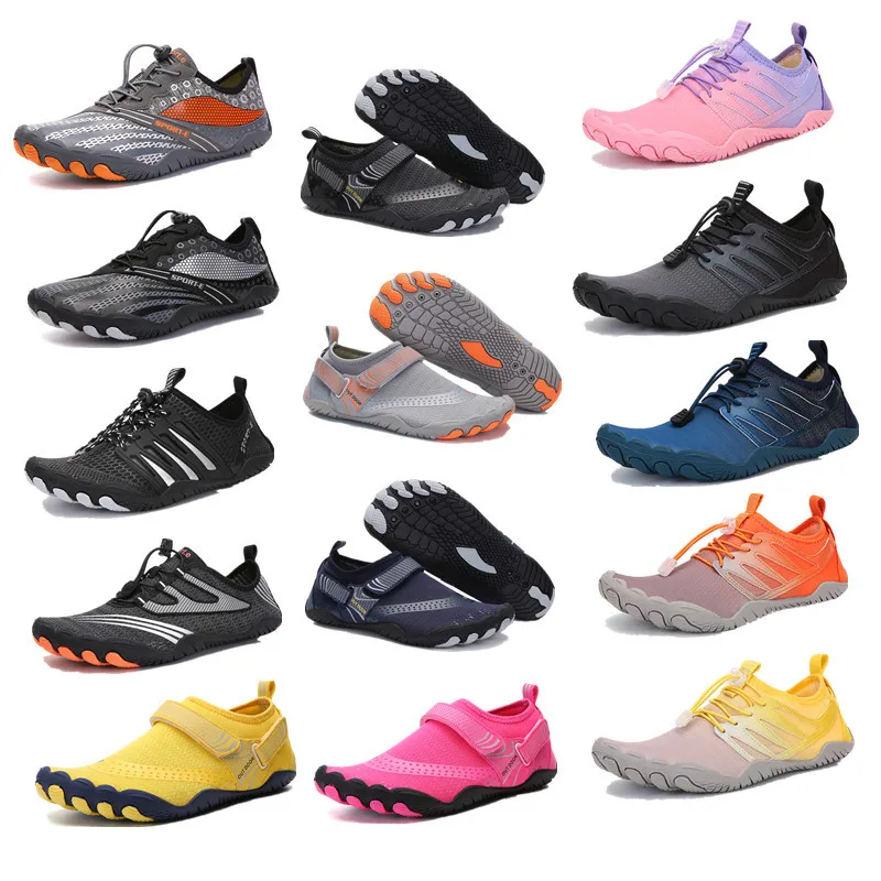 Men Women Aqua Shoes Barefoot Beach Upstream Anti-slip Soft  Swimming Climbing Hiking Cycling Sports River Sea Water Sneakers