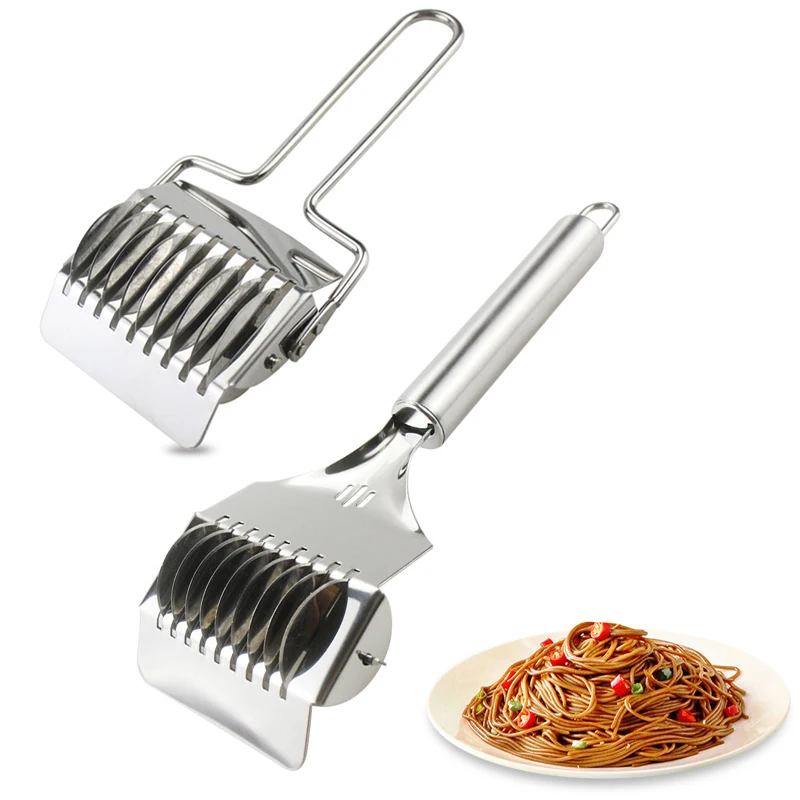Stainless Steel Noodles Cutter With Non-slip Handle Pressing Pasta Maker Tools Manual Shallot Section Cutter Kitchen Gadgets