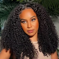 Perruque Lace Front Cheveux Humains Bouclés Kinky 20 Pouces, Perruque Cheveux Humains Bouclés Profonds 250% Densité, Perruque Lace HD Transparente 13x4 Pré-Pluckée 3