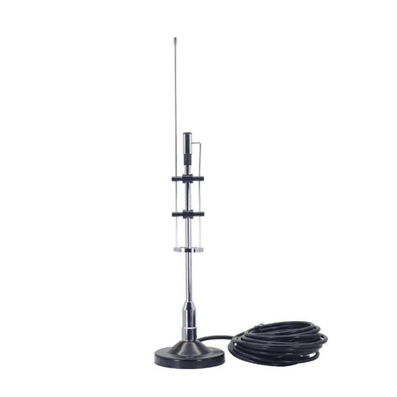 UV Dual Section Uutdoor Car Intercom Suction Cup Feeder Onboard Vehicle Mounted Antenna 144/315MHz Ferromagnetic 35DBI Gain