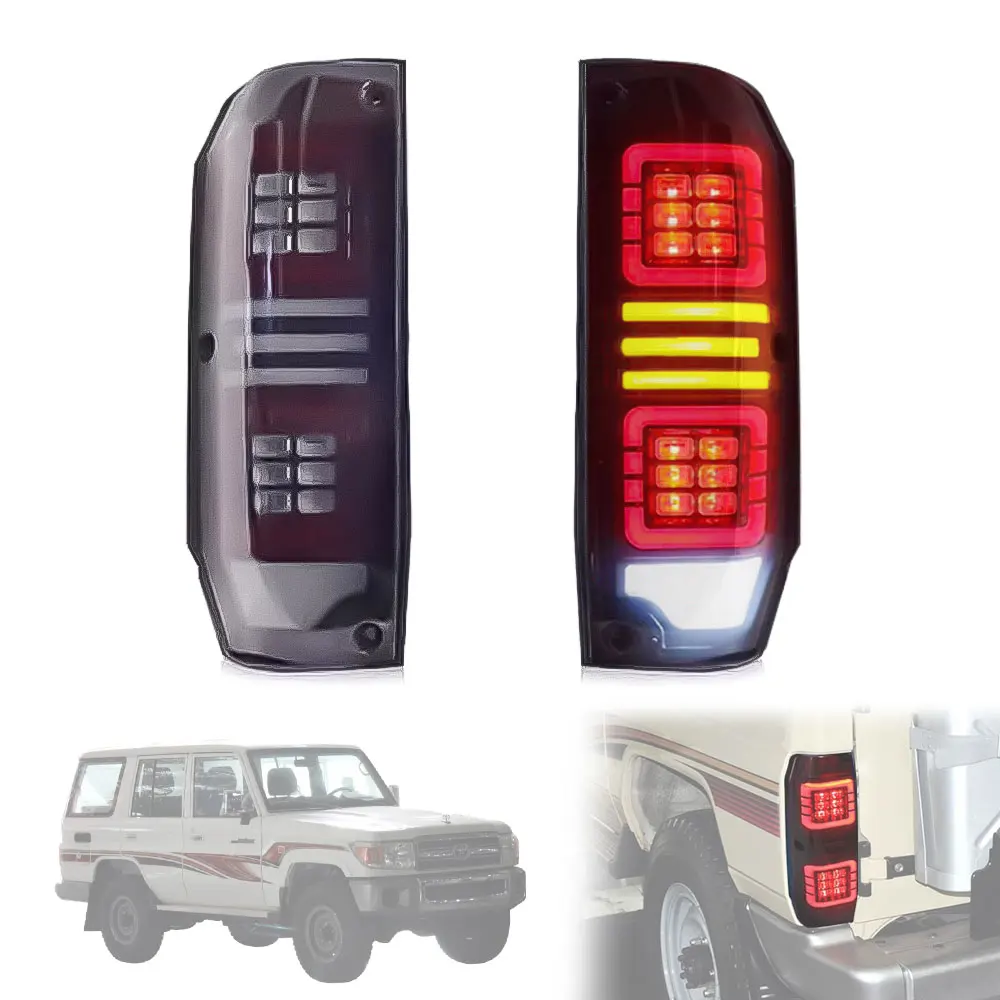 

Car LED Taillight Assembly for Toyota Land Cruiser LC70 LC71 LC76 LC78 LC79 Modified Rear Flowing Tail Light Accessory Lamp