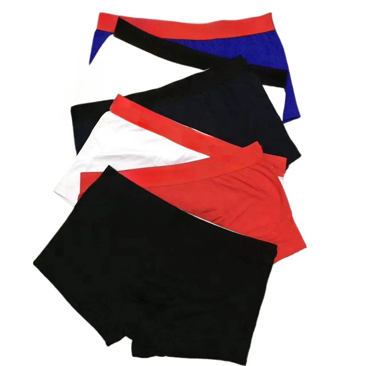 

Мужские хлопковые боксеры с буквенным логотипом, модное мягкое дышащее нижнее белье, удобные трикотажные хлопковые боксеры со средней талией, сексуальное нижнее белье