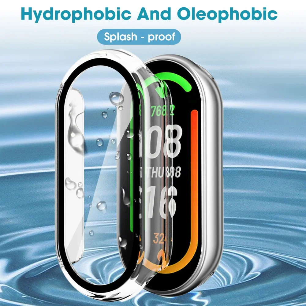 for Xiaomi Band 10 9 7 6 NFC 5 4 PC Hard Case with Screen Protector Shockproof Cover Case for Mi Band10 Band9 SmartBand Shell