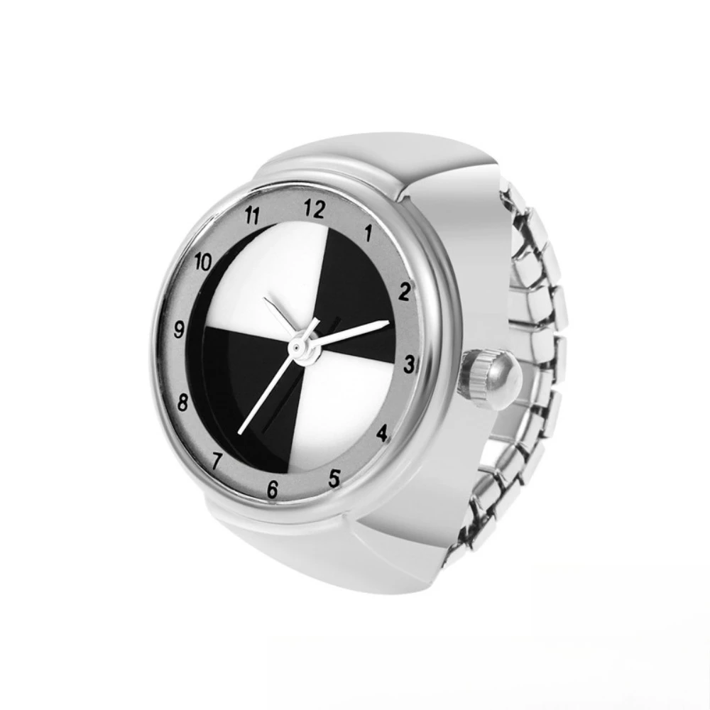 Fa hionable Mini Ring Watch with Time Di play Student Couple Watche Ring Banquet Party Jewelry
