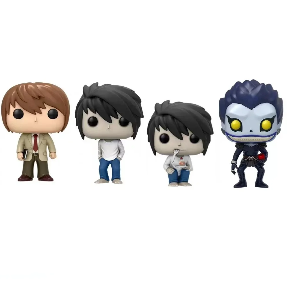 thumbnail image 4 of FUNKO POP Animación Death Note Light #216 RYUK #217 #218 L con pastel #219 Figura de acción Juguete Muñecas de vinilo coleccionables Juguetes de películas, 4 of 5