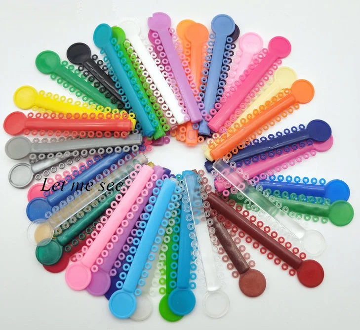 1040Pcs/Bag Dental Orthodontic Elastic Ligature Ties Bands for Brackets