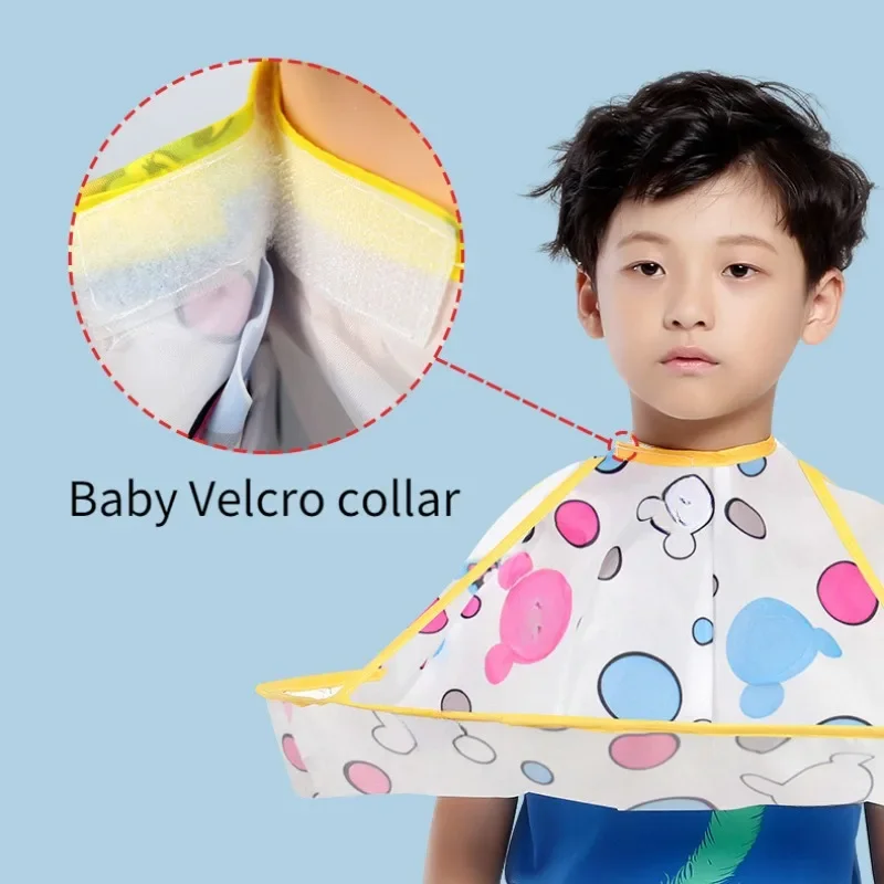Children's Barber Cloak Wrap Non Staying Hair Anti Fragmentation Hair Home Hairdressing Baby Cutting Apron Hairs Capes
