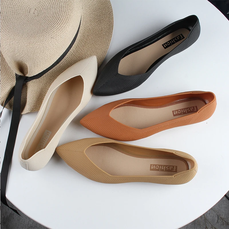 Women's New PVC Summer Pointed Sandals Baotou Female Fashion Flat Solid Color Casual Wear Shallow Mouth Single Shoes