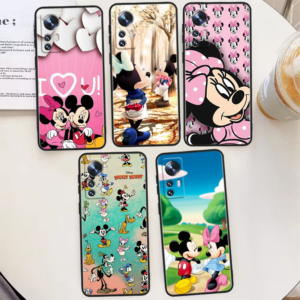 Disney Mickey Minnie Divertiti Per Xiaomi Mi 13 Ultra 12T 12S 12X 11I 11X 11T Gioca Hypercharge Lite Pro Custodia Per Telefono Nera