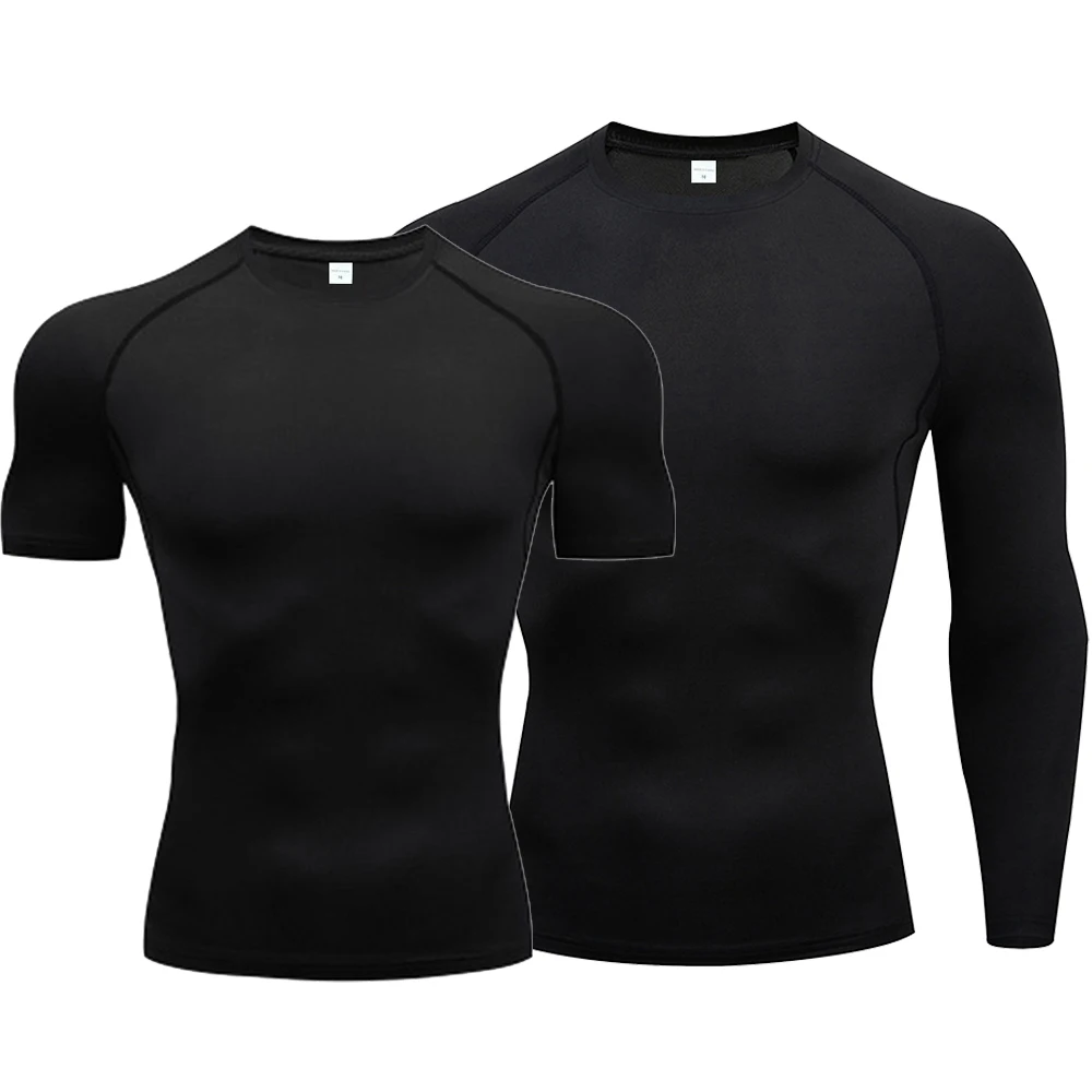 T-Shirt da uomo Running Sport T Shirt uomo Compression Fitness Top Tee Quick Dry Tight Training Gym Sport Running Shirts uomo Jersey