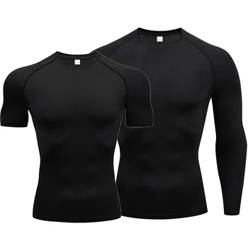 T-Shirt da uomo Running Sport T Shirt uomo Compression Fitness Top Tee Quick Dry Tight Training Gym Sport Running Shirts uomo Jersey