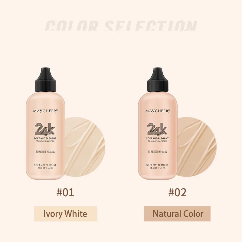 Liquid Foundation 120ml Face Sun Block Waterproof Make Up Mineral Full Cover Base Concealer Makeup Cosmetics