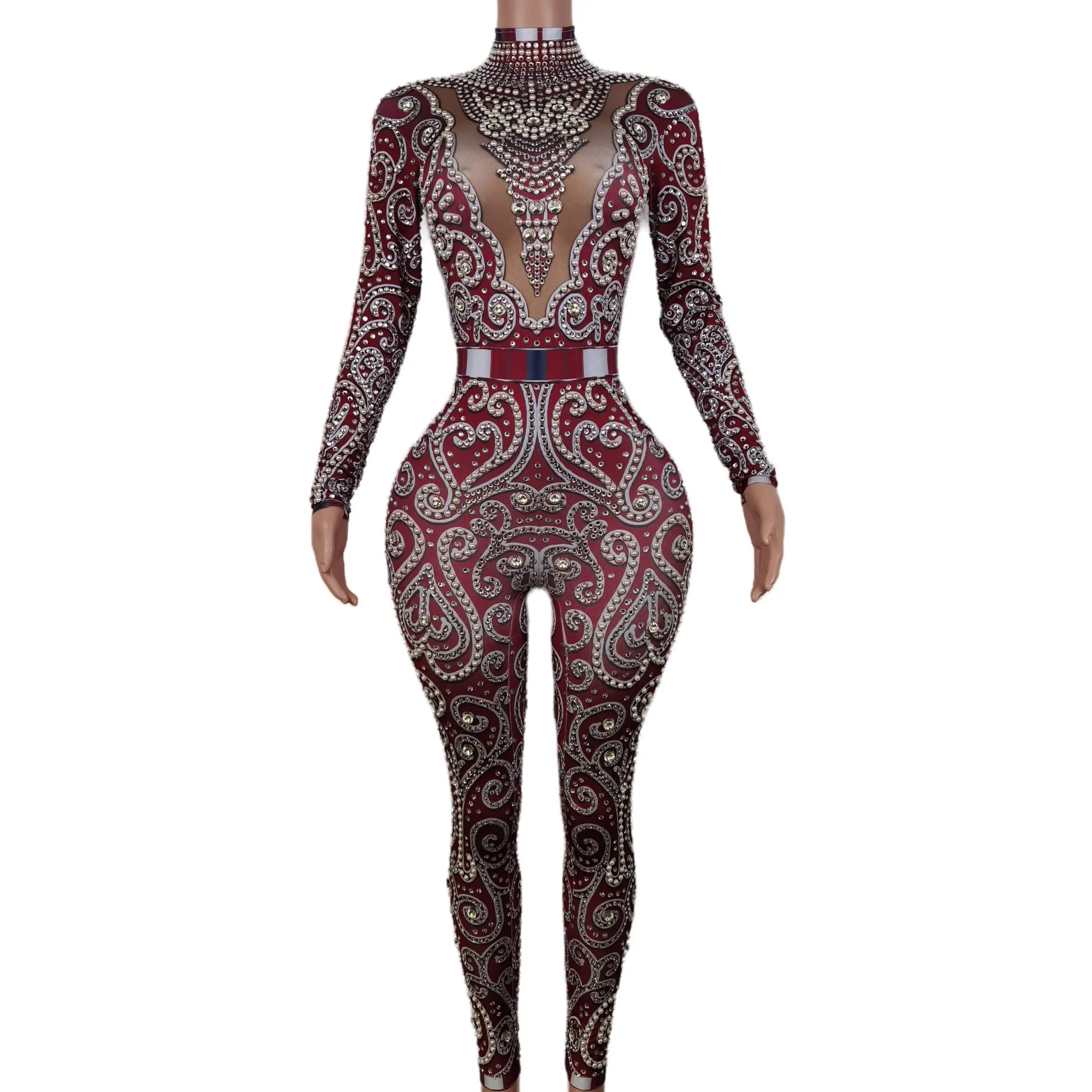 Carnival One Piece Jumpsuit for Women Sexy Romper Glitter