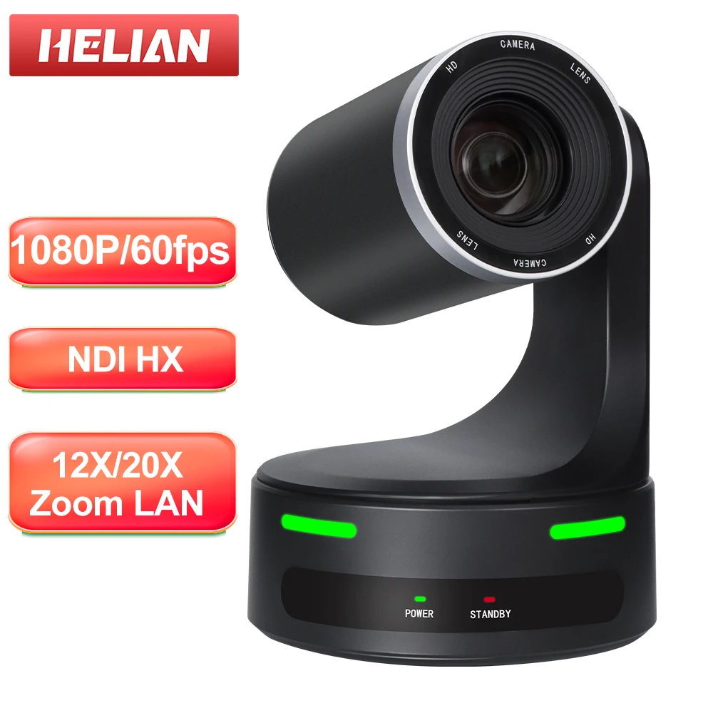 

Church Broadcast PTZ NDI Camera 12/20X Zoom 60fps USB HDMI LAN SDI POE Conference Room Camera for Meeting Youtbe Workship Events