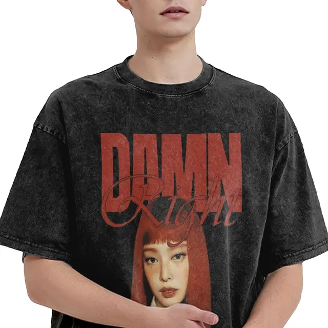 アイドル Mantra Oversized T-shirt (Black) jennie