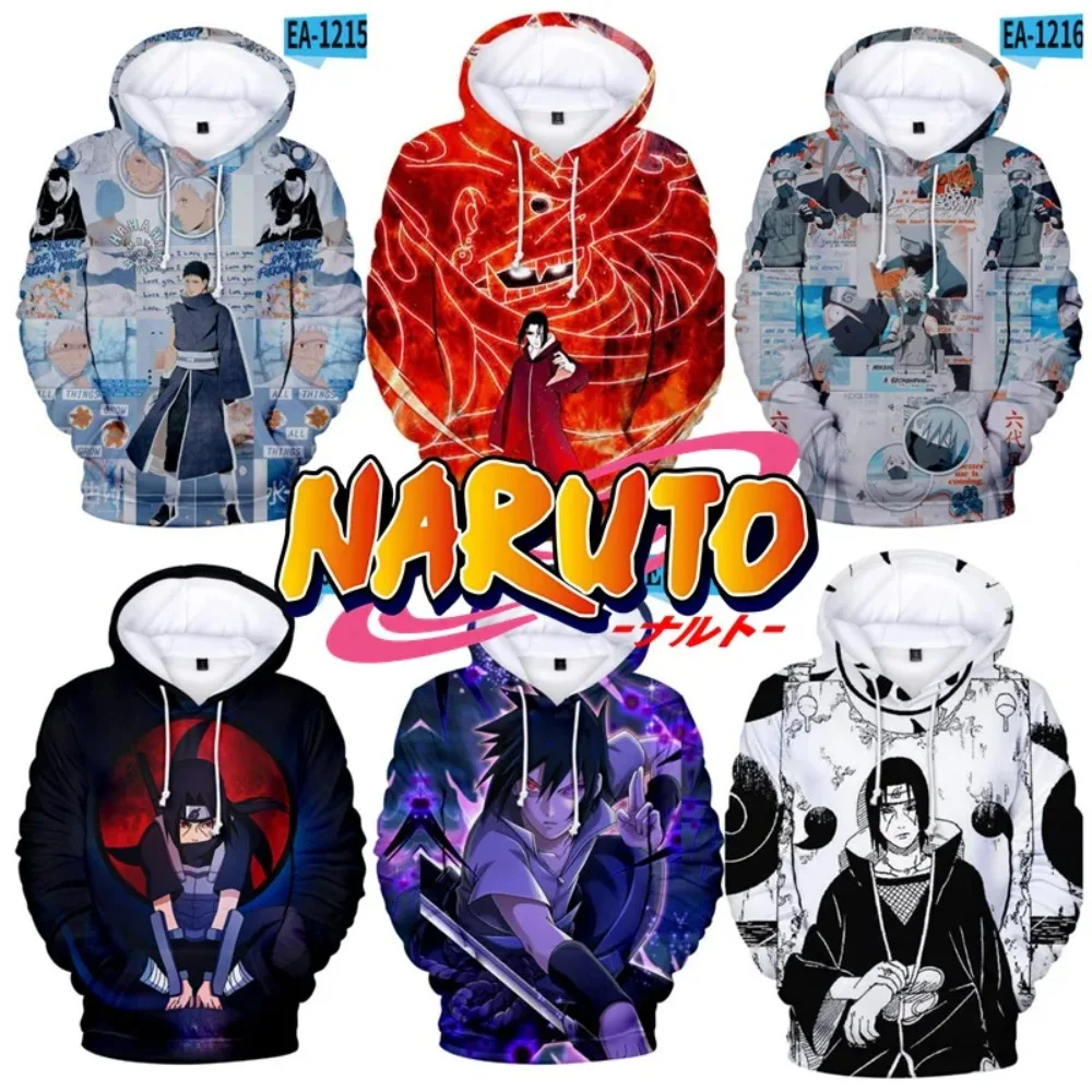 Удзумаки Наруто толстовки теплые толстовки Uchiha Sasuke оверсайз Шаринган Akatsuki Мужская Личная верхняя одежда пальто