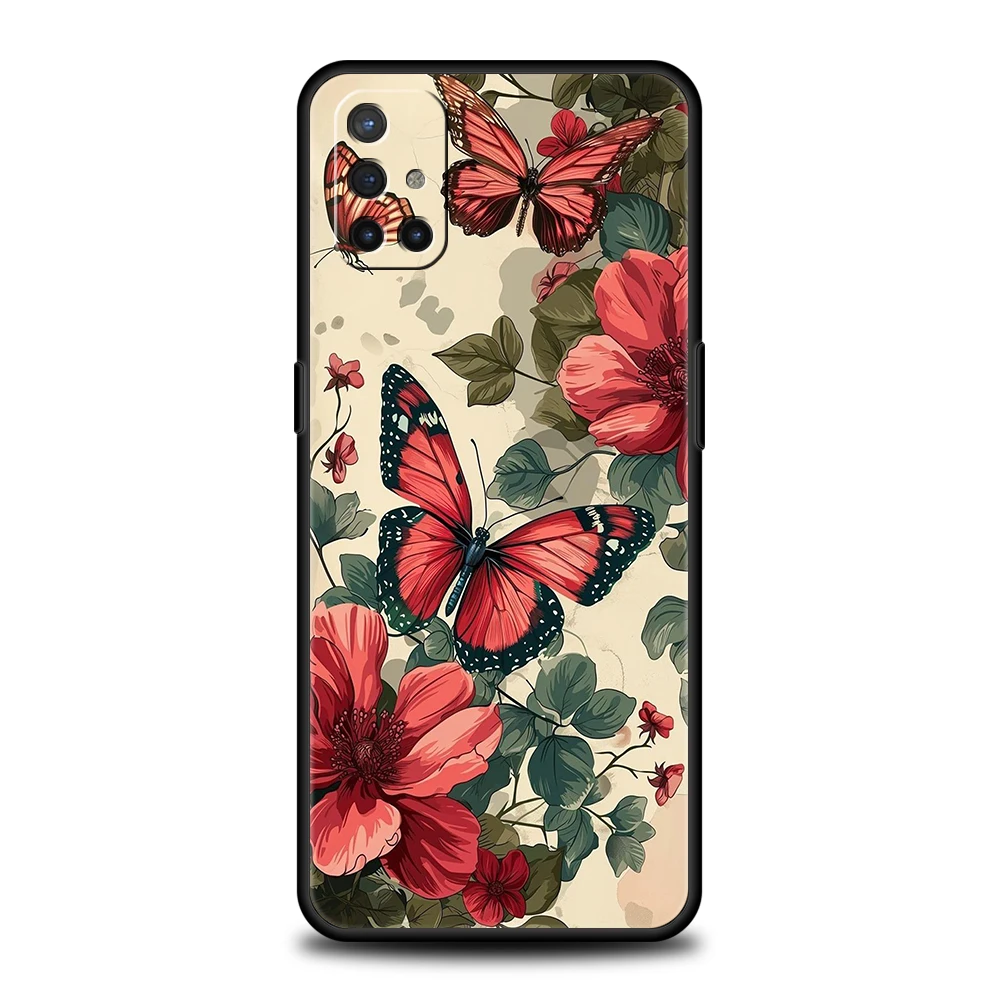 Floral and Butterfly Design Phone Case Cover