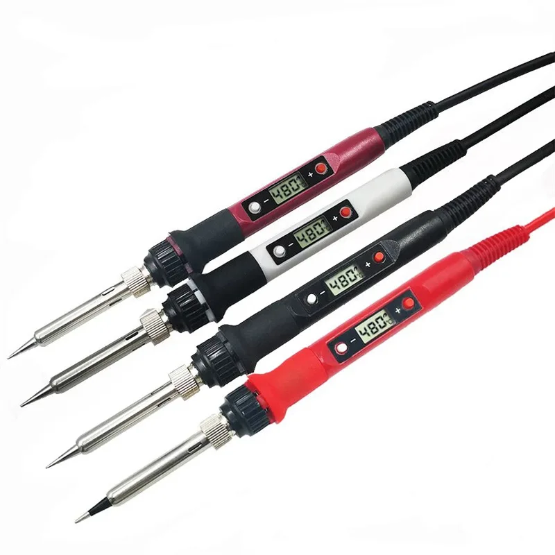 

80W Electric Digital Soldering Iron Station 220V 110V Temperature Adjustable Welding Soldering Tips Tools Accessories