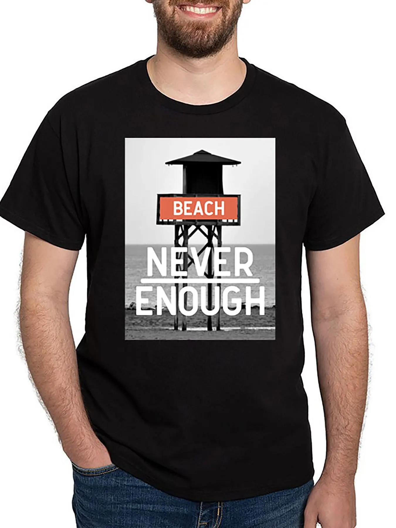 

Забавная Мужская футболка с коротким рукавом 1 пляж 123681