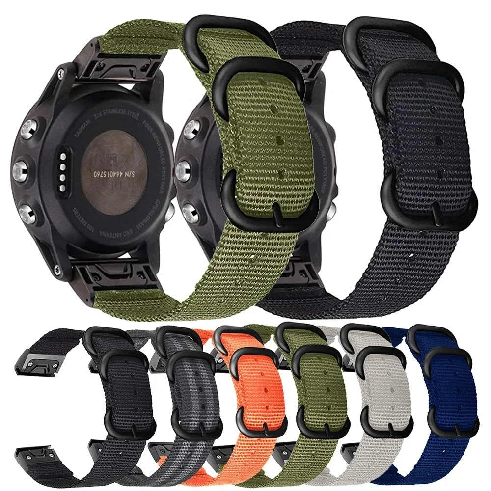 Durable Nylon QuickFit Watch Band – Universal 26mm Strap