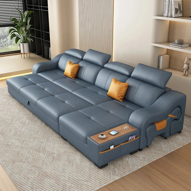 

New Arrival Large Sofa Nordic Cushion Storage Floor Folding Living Room Sofa Modern Loveseat European Salon Meuble Furniture