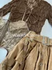 Harajuku Vintage Fashion 3 Piece Set Woman Short Cardigan + Slim Vest + Y2k E-Girl High Waist Skirt Hot Girls Korean Style Suit 4
