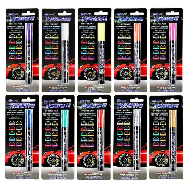 

car tire paint pen universal rubber tire marker waterproof paint pen for Rubber Metal Glass Cardboard car tire accessories