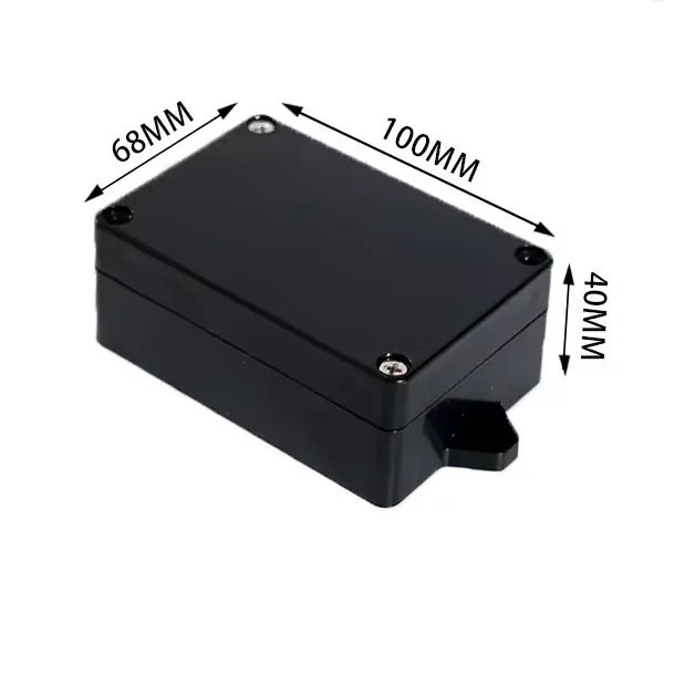 Durable Black Waterproof Junction Box for Electronics & Electrical Projects