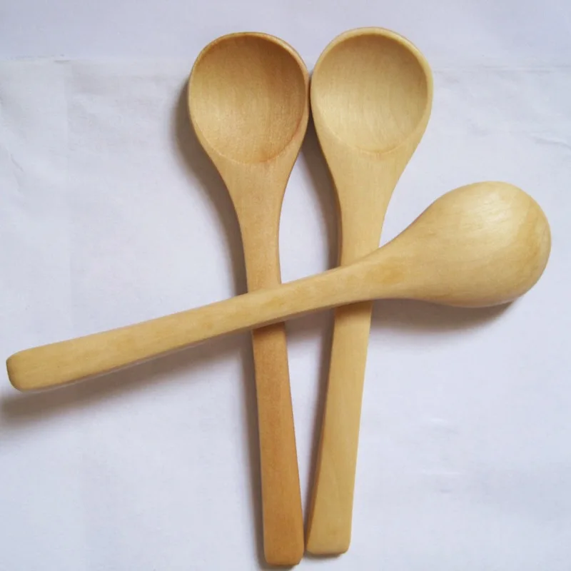 Produktbild von 30 Stück Mini Holzlöffel - Handgefertigte Holz-Löffel Für Gewürze & Desserts