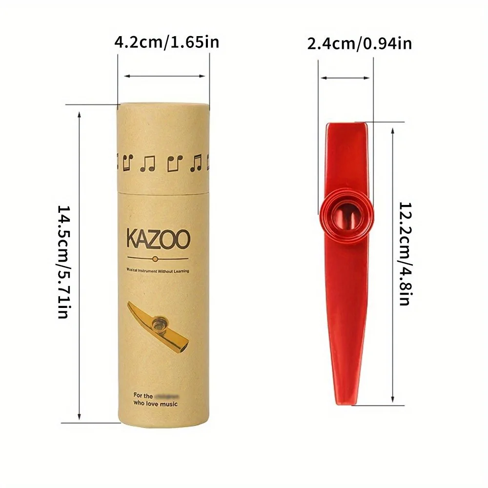 Exquisite Aluminum Alloy Kazoo with Storage Box Suitable for Beginners Musical Instruments