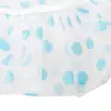 3Pcs Women Shower Cap Waterproof Wide Elastic Band Reusable Bashroom Cap Fashion Wave Point Shower Hat Bathroom Accessories 4