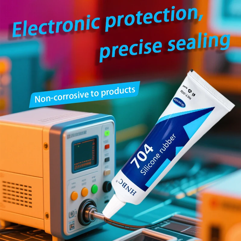 120ml 704 Fixed High Temperature Resistant Silicone Rubber Insulated Sealing Glue Waterproof Thermal Conductive