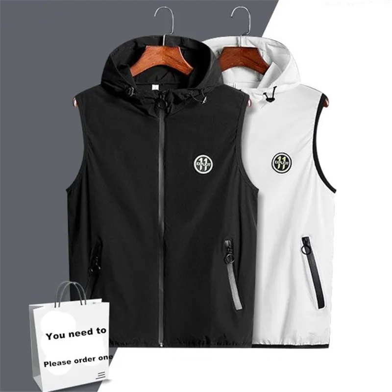 Men's Golf Jacket Vests Fashion men golf Coat hooded quick-dry golf Vest Clothing Golf sleeveless Waistcoat 골프웨어
