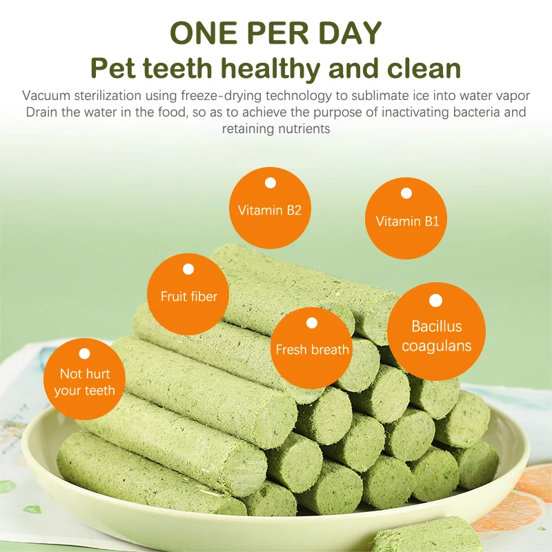 6PCS Cat Grass Teeth Grinding Stick Pet Snacks Hairball Removal Mild Hair Row Ready To Eat Cat Baby Teeth Cleaning Sticks, cat grass sticks