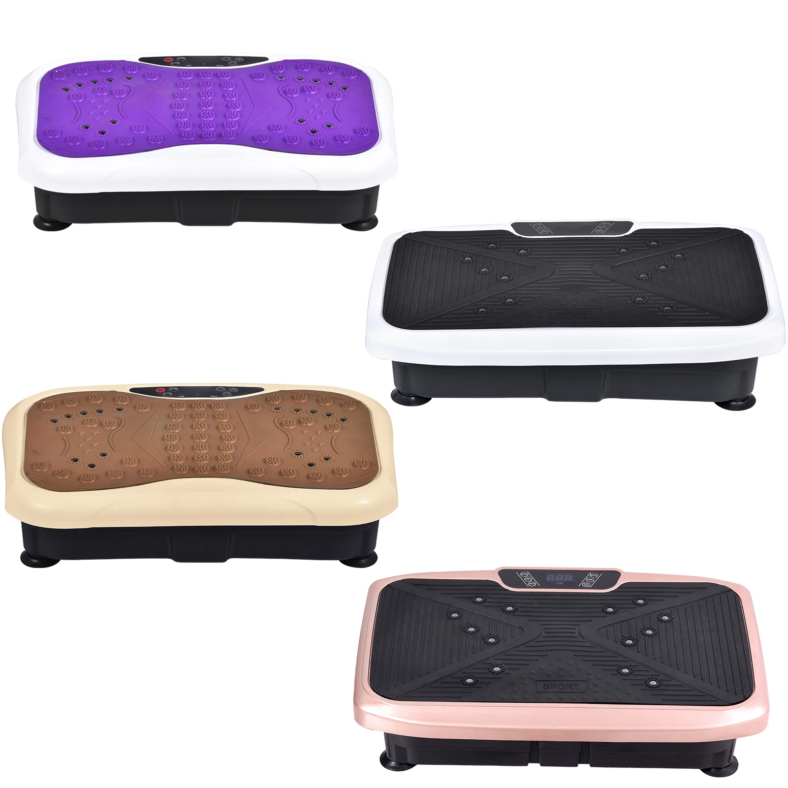 Whole Body Vibration Plate Electric Vibration Exercise Plate Rich and Efficient Slimming Tool for Gym, Home,