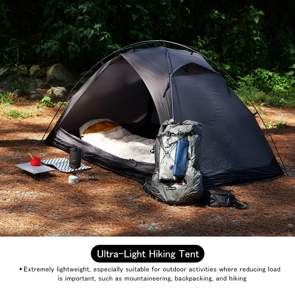 Soomloom 2 Person Outdoor Trekking Tent - Renatta Ultralight Portable Hiking Tent, Backpacking Tents for Camping Mountaineering Hiking, 20D Nylon Easy Setup Camp Shelter image 8