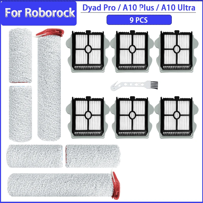 Rolborstel Hepa Filter Voor Roborock Dyad Pro / A10 Plus / A10 Ultra Stofzuiger Onderdelen Vervanging Accessoires