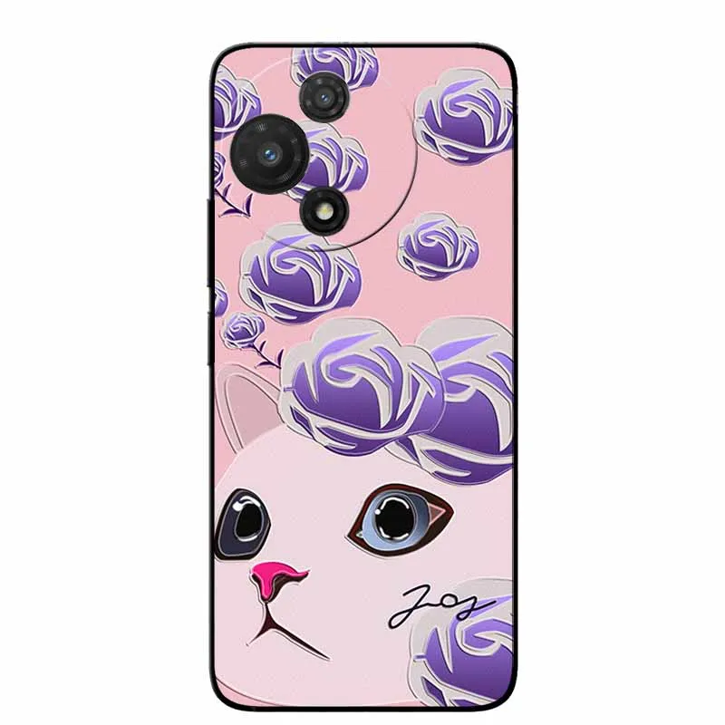 3D Cartoon Embossed Retro Silicone Case with Anime Bumper
