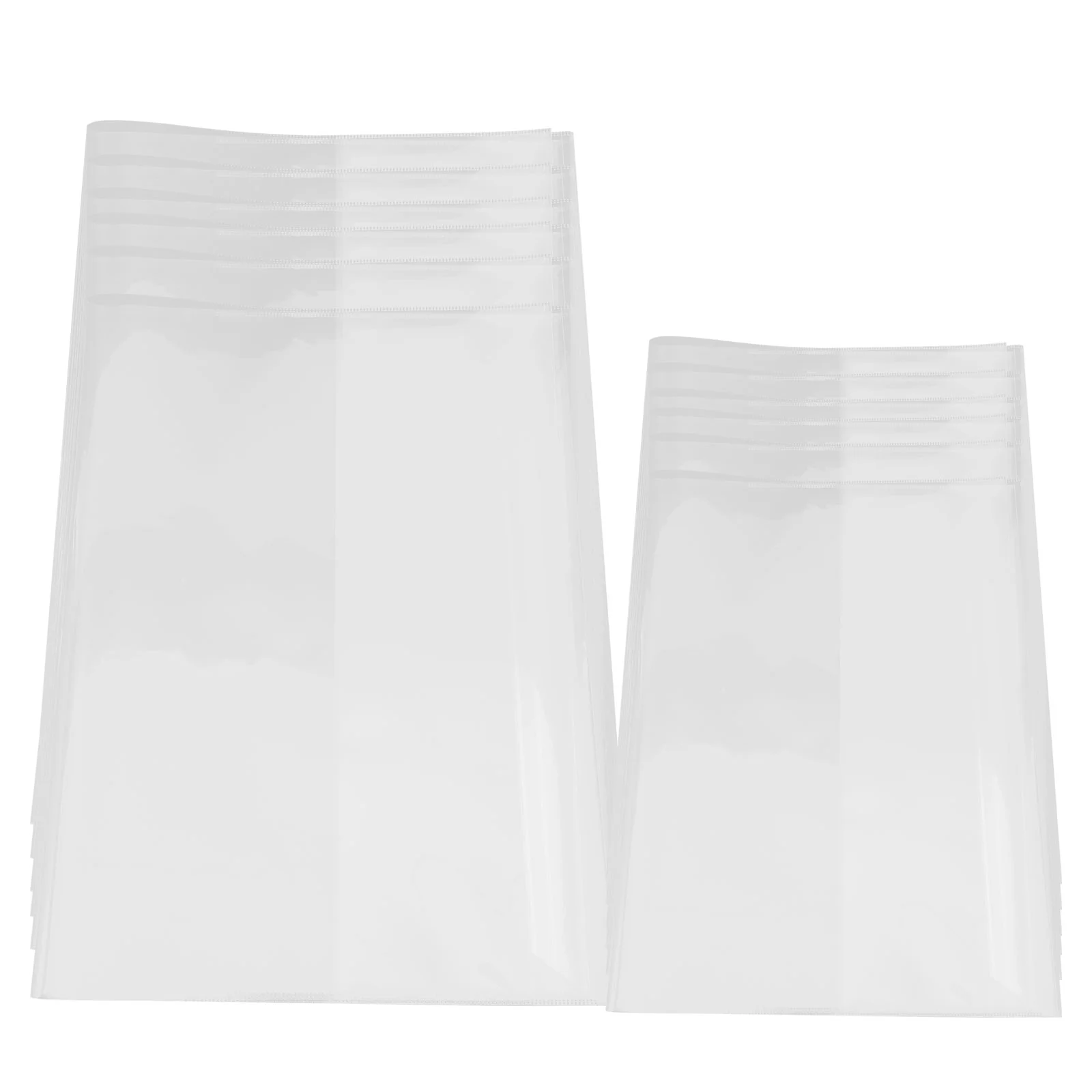

20pcs Clear Book Cover Book Sleeve Students Soft Cover Textbook Protection Cover