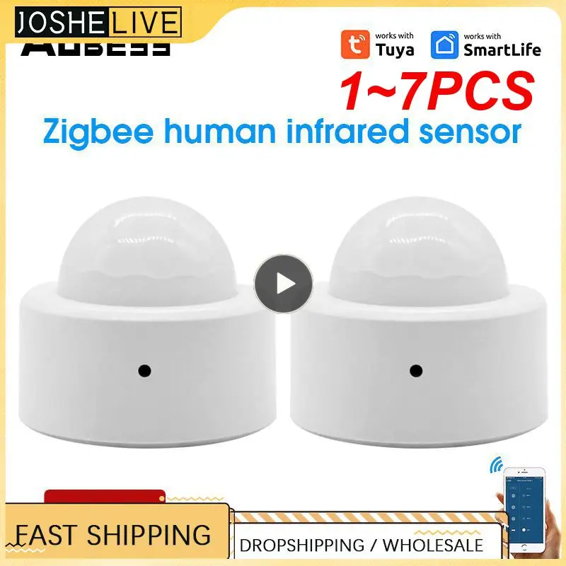 

1~7PCS 3.0 Tuya Mini Smart Human Body Sensor Motion Movement PIR Transducer Infrared Detector Smart Life Smart Home