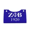 Custom Zeta Phi Beta Sorority Logo Facial Tissue Box Cover Rectangular Greek Letter 1920 PU Leather Tissue Box Holder for Office 2