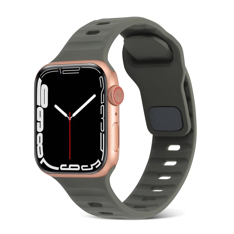 ตัวเลือกสินค้า สายนาฬิกาซิลิโคนยืดหยุ่น Apple Watch หลายขนาด