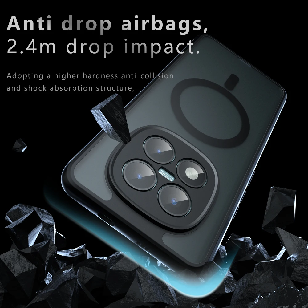 Magnetic Wireless Charging Shockproof Case - Magsafe Compatible Back Cover Coque